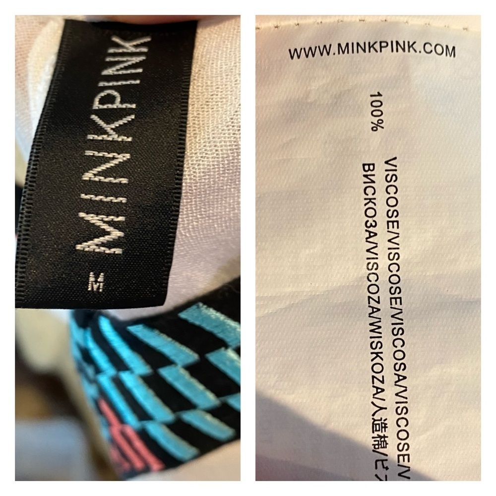 Revolve White Pom Pom trim slip dress - Picture 13 of 13